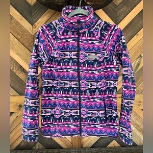 Women’s Columbia Zip Fleece Jacket Geo Shaped Size Small